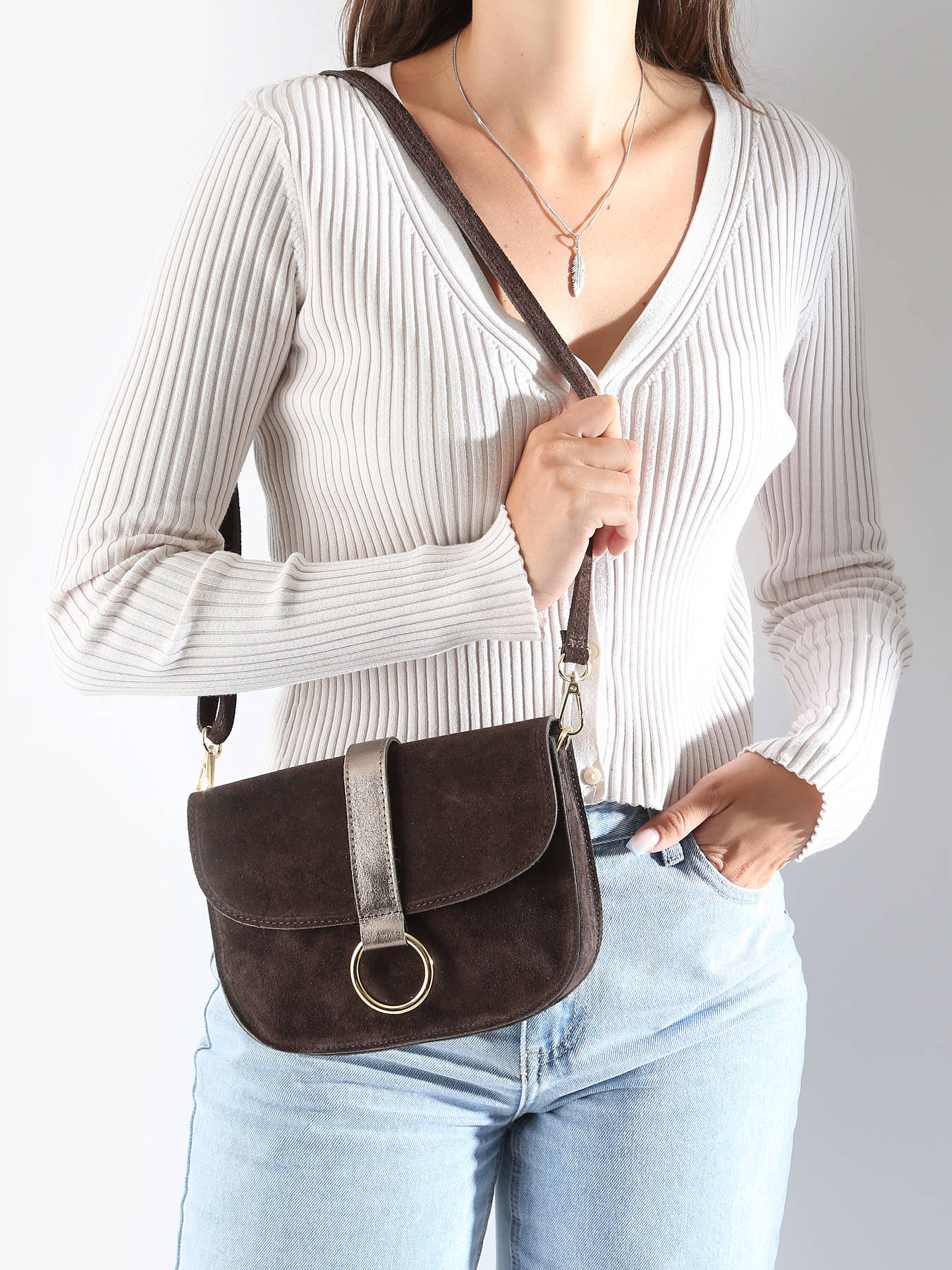Sac bandoulire Velvet cuir MILANO