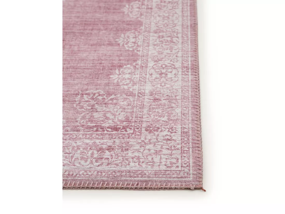 Tapis de couloir Laury Rose 80x240 cm