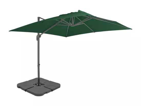 Parasol avec base portable Vert
