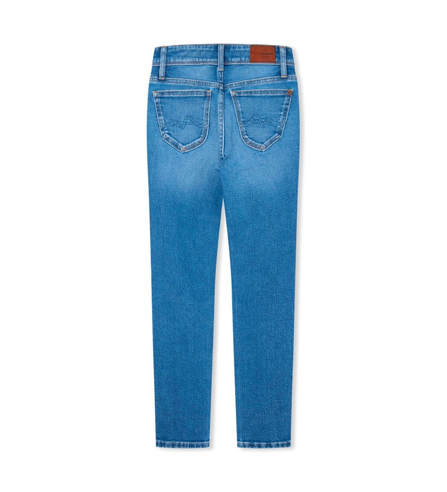 Calça jeans Pepe Jeans Pixlette de cintura alta azul