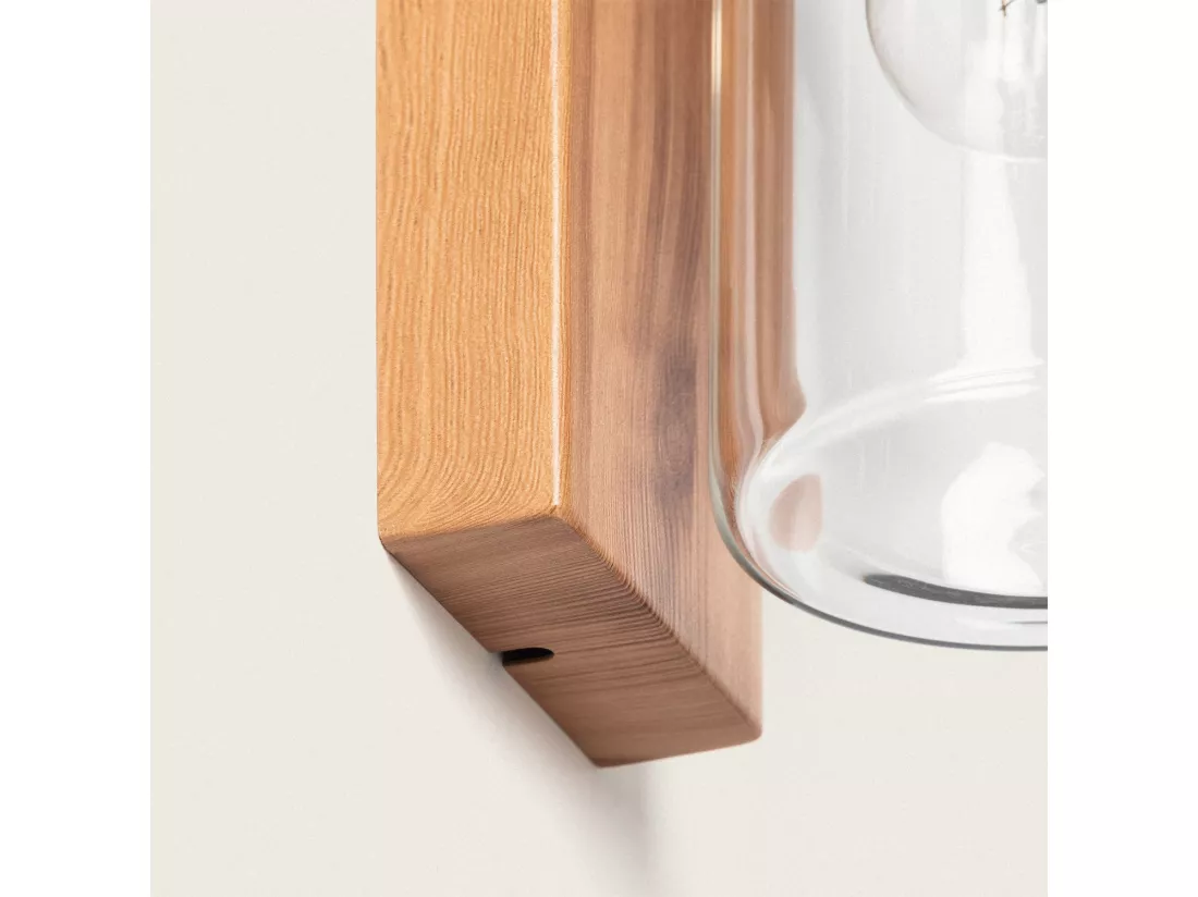 Applique Murale Extérieure Acier Inoxydable et Verre Isoba Noir