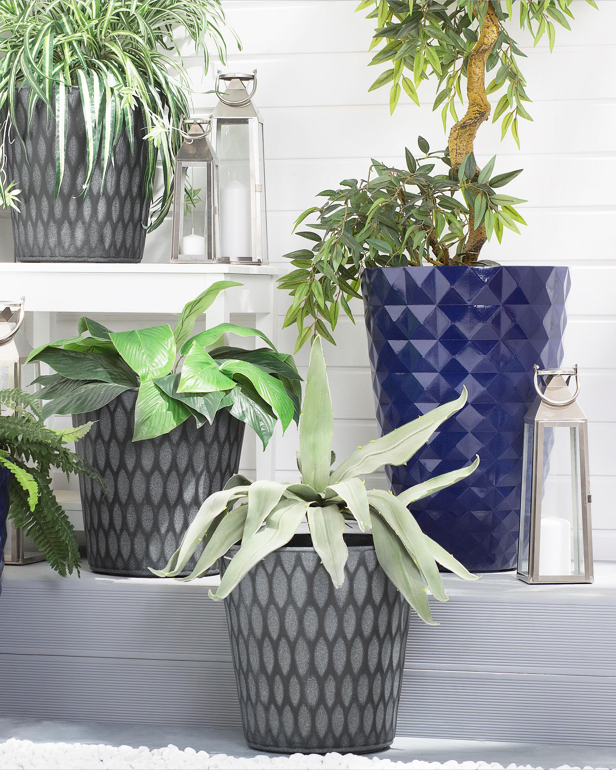 Bloempot LAVRIO 36 cm Donkergrijs
