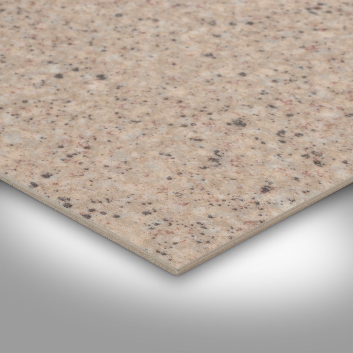 PVC vloer per meter, granietlook, beige steenlook met schuimrug, 200 cm breed (per meter verkocht)