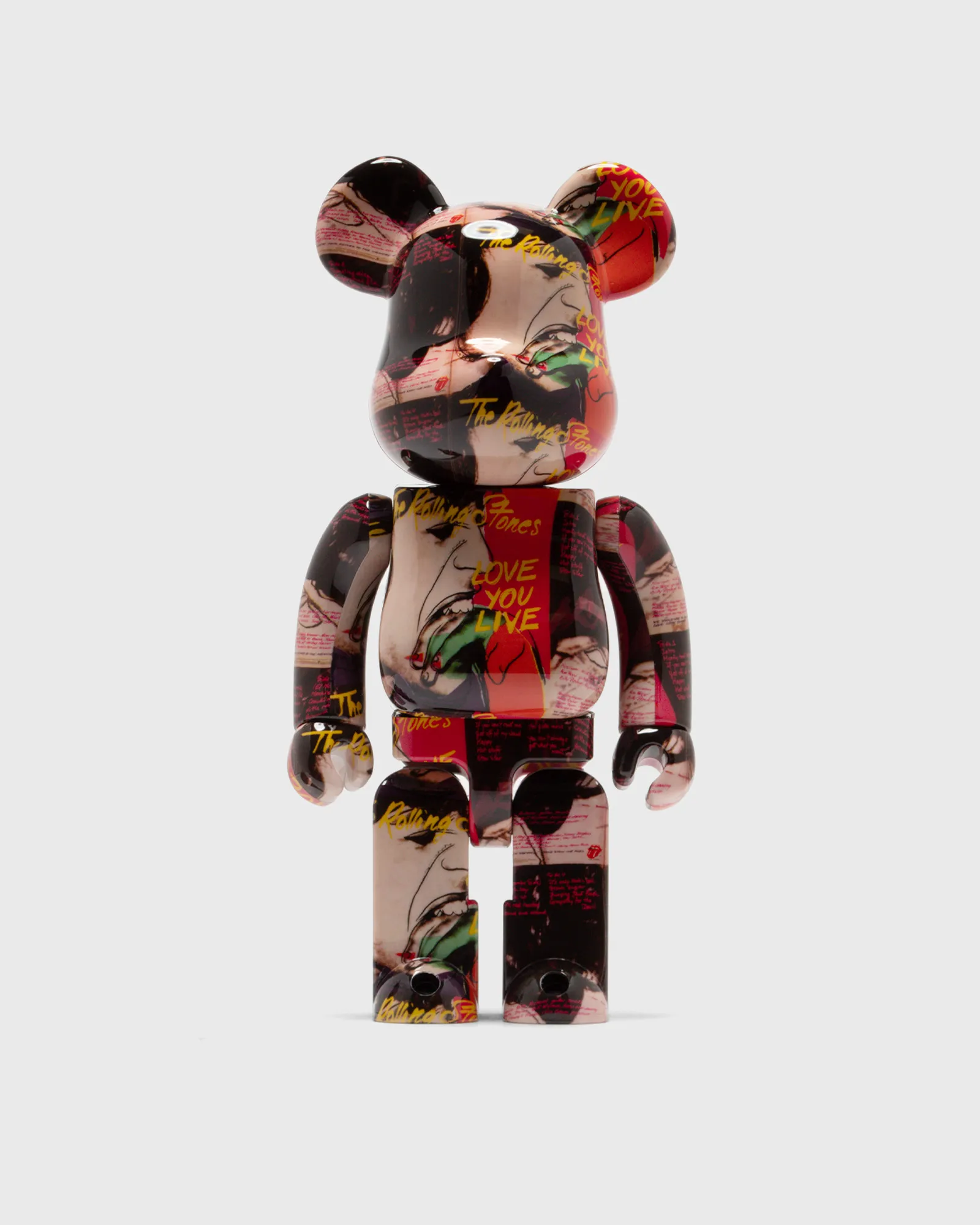 MEDICOM BEARBRICK 1000% ANDY WARHOL X THE ROLLING STONES LOVE YOU LIVE