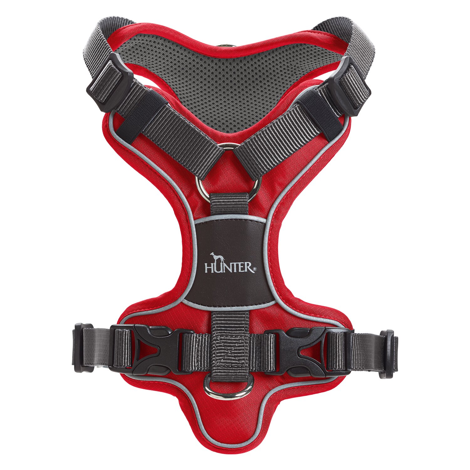 HUNTER Geschirr Divo - rot/grau