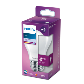 Philips LED peer E27 40W wit mat niet dimbaar