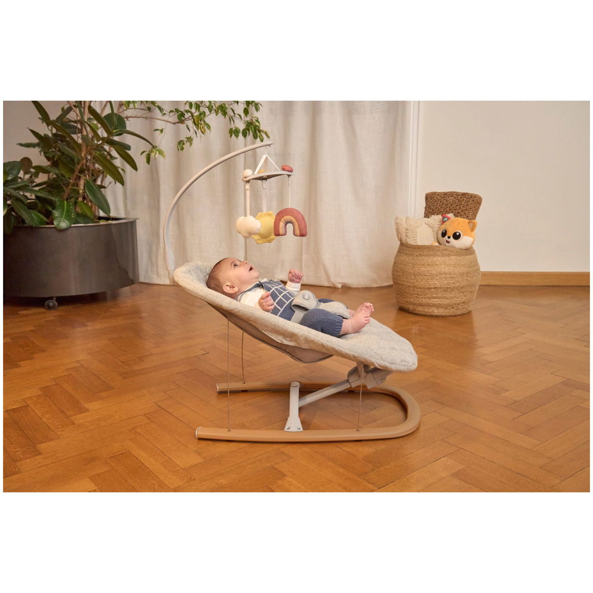 ChiccoChicco   Babywippe Zen Wave wooden grey