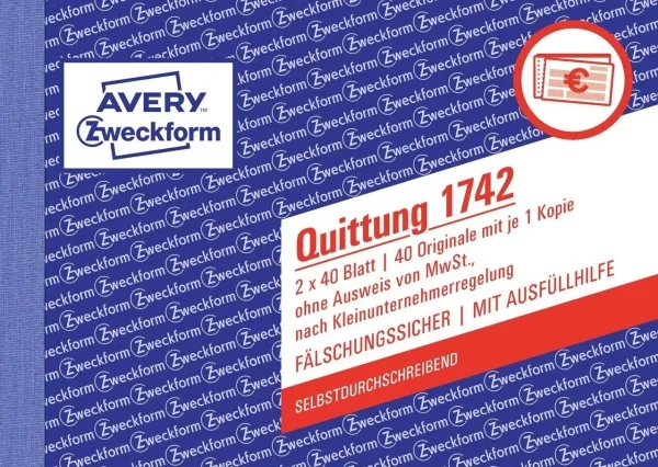 Avery 1742, Hvid, Gul, Pap, A6, 148 x 105 mm, 40 Sider, 2 stk