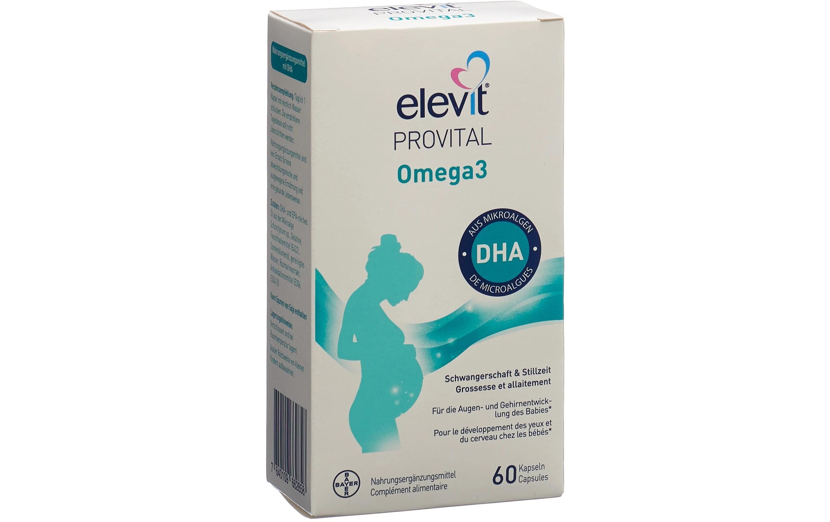 Provital Omega 3 60 KapselnNahrungsergänzungsmittel mit DHA aus Mikroalgen