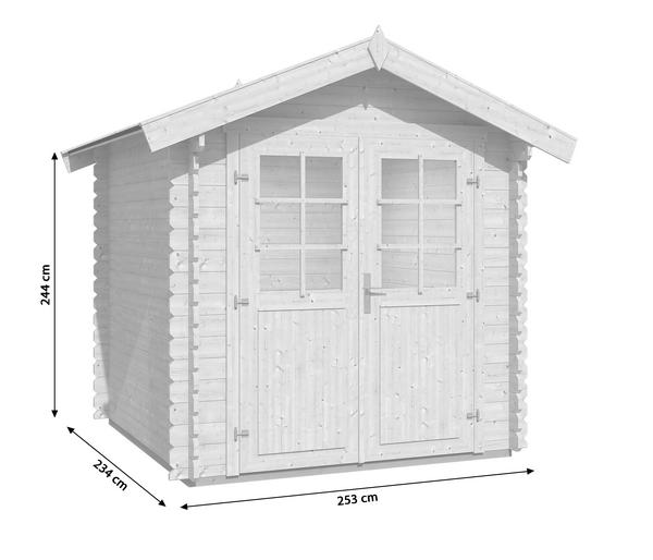 Weka Gartenhaus 209 Gr. 1, ca. B253/H244/T234