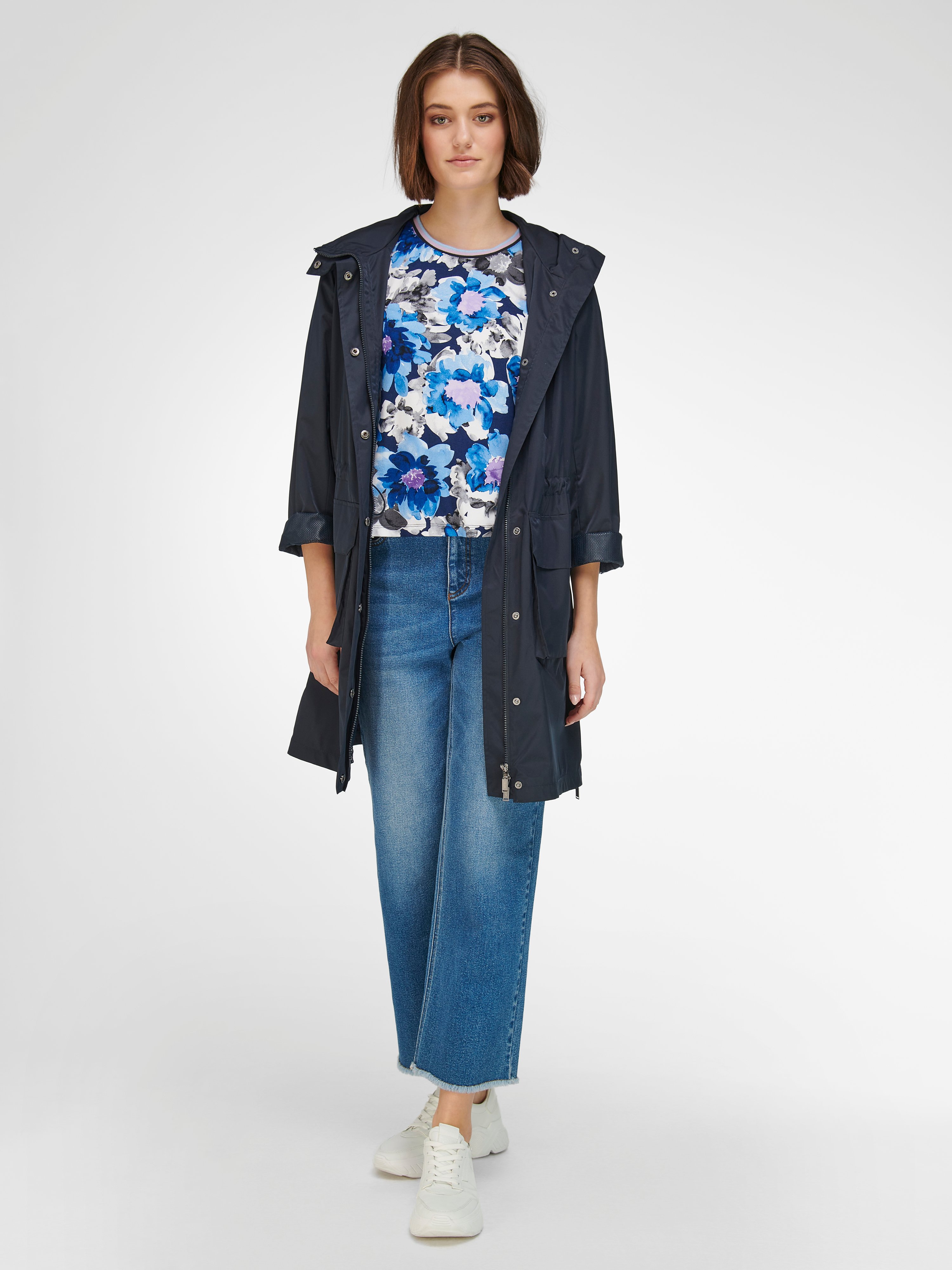 Rundhals-Shirt mit 1/2-Arm