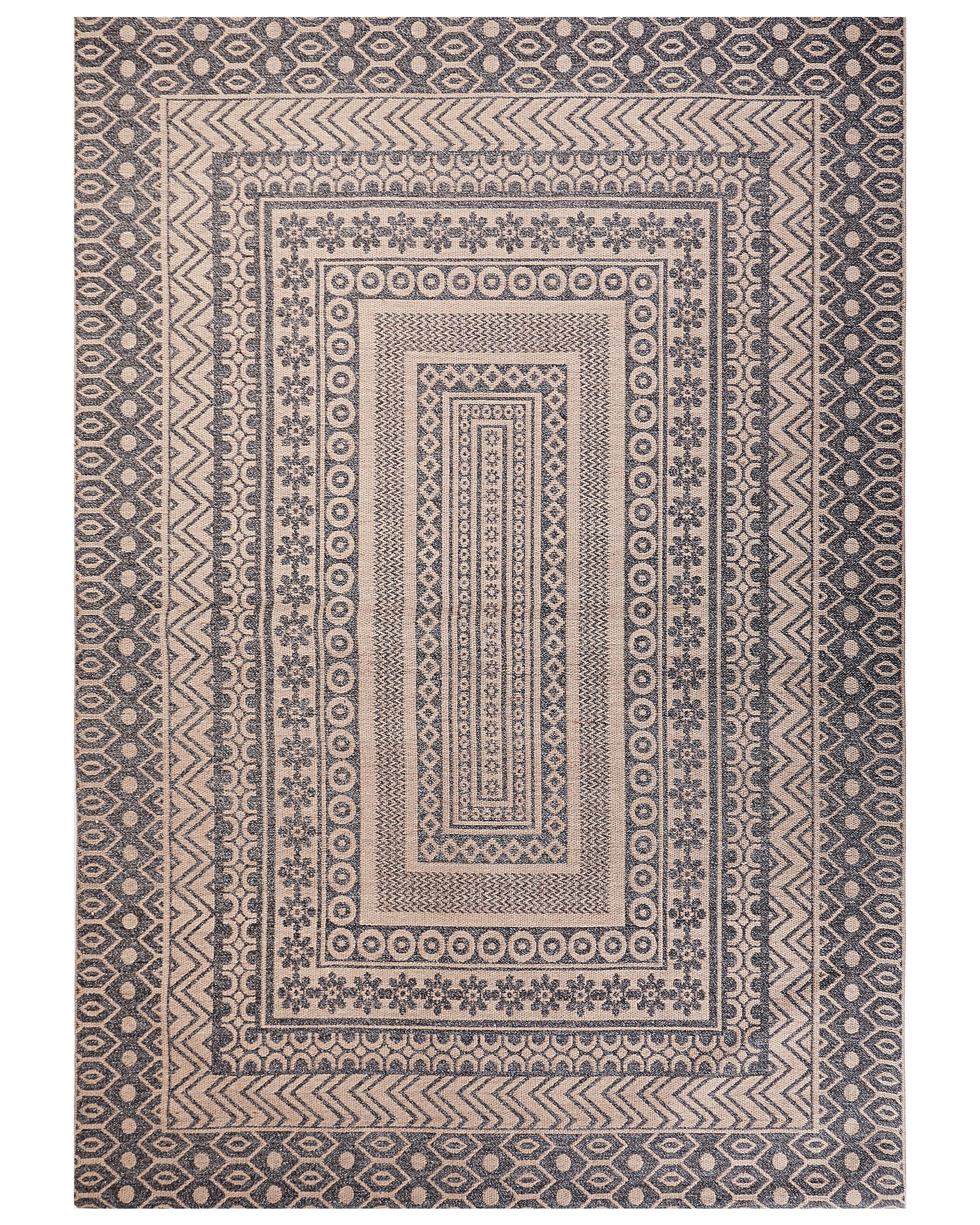 Vloerkleed BAGLAR Grijs 160 x 230 cm Jute