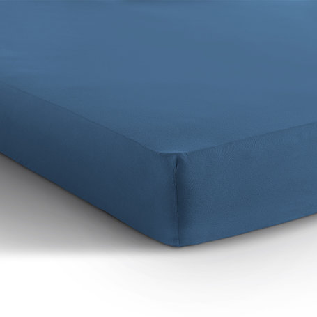 HC Dubbel Jersey Hoeslaken - Blauw