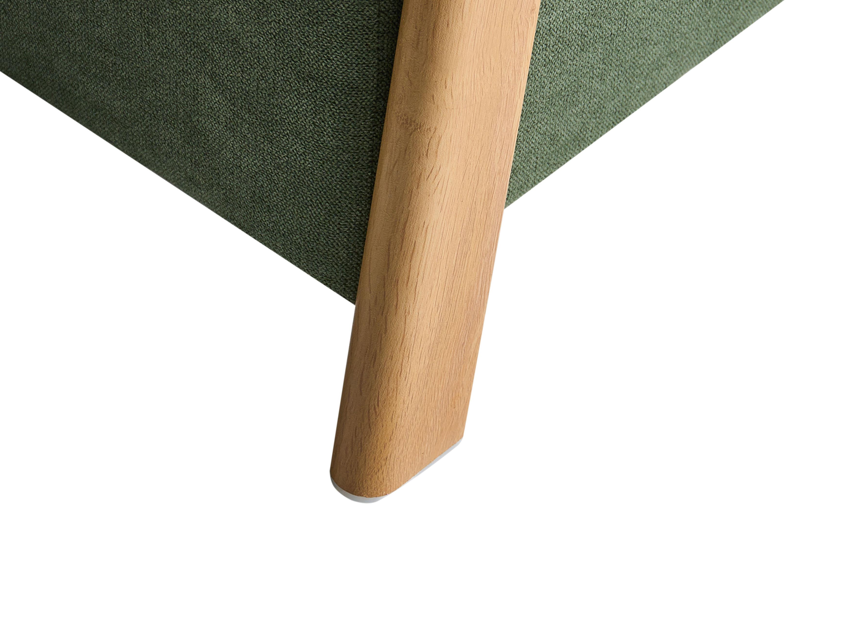 Poef met opbergruimte EDLAND Stof 45 cm 43 cm Groen