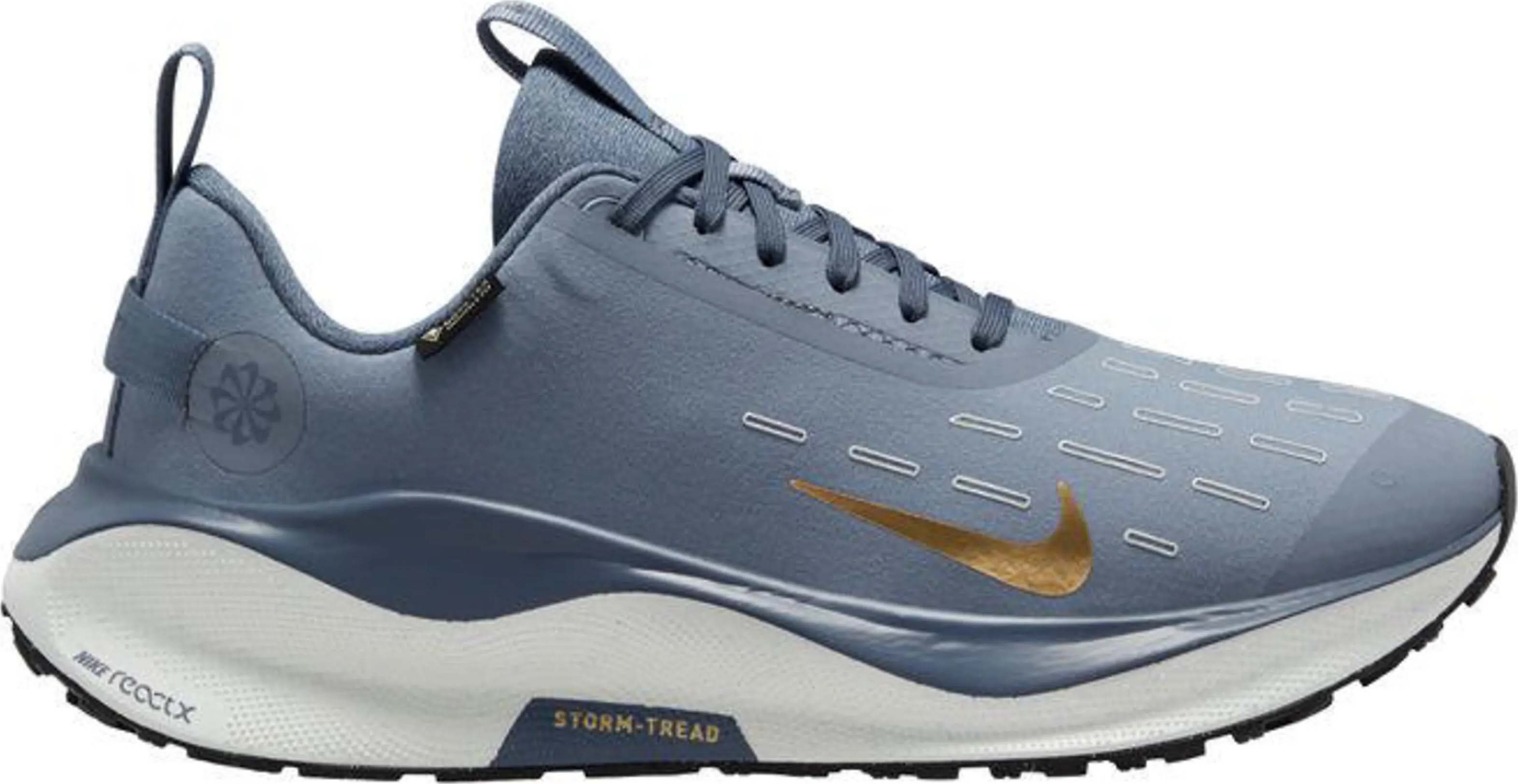 InfinityRN 4 GORE-TEX Dame Ashen Slate/Metallic Gold/Diffused Blue