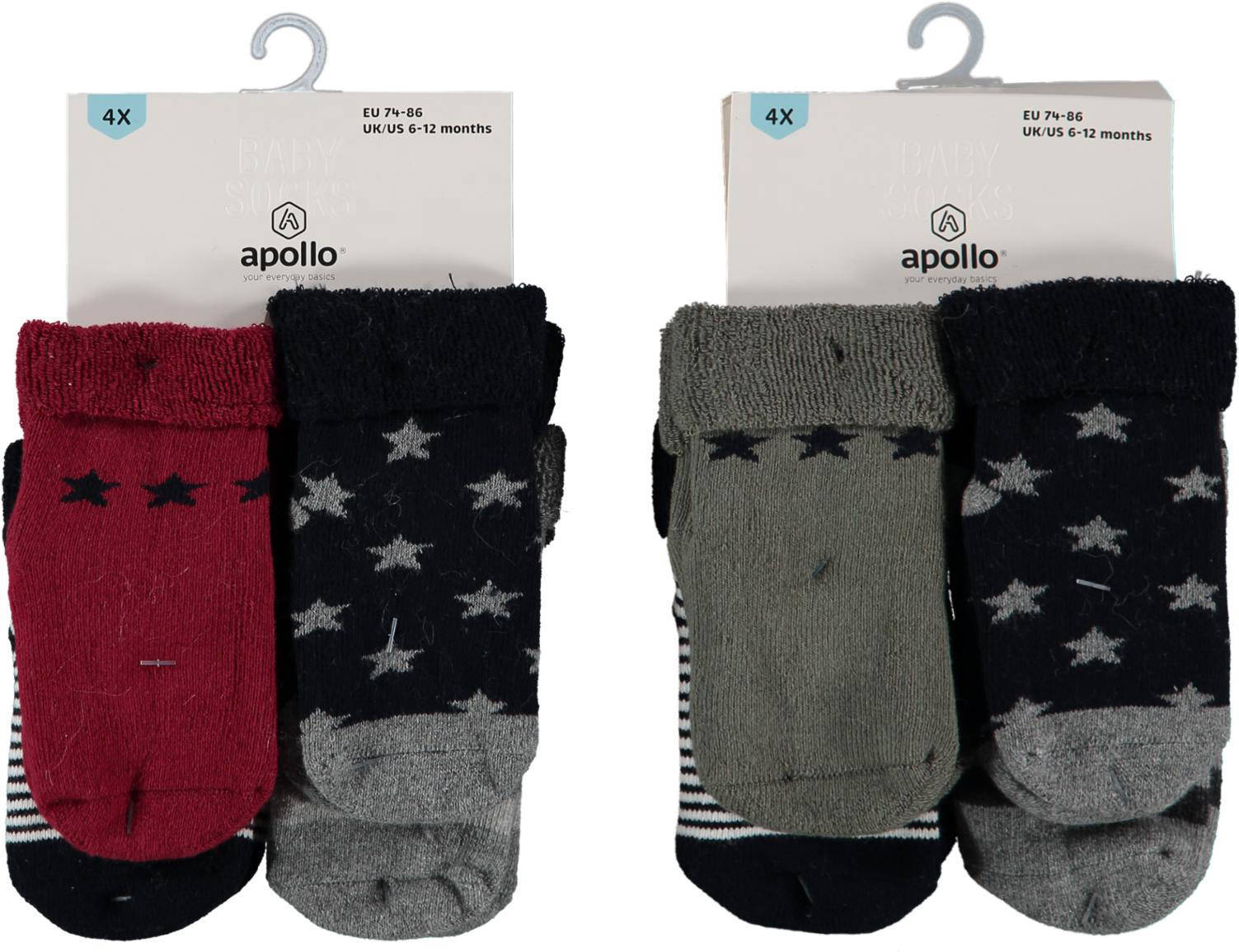 Apollo sokken - set van 4 multi