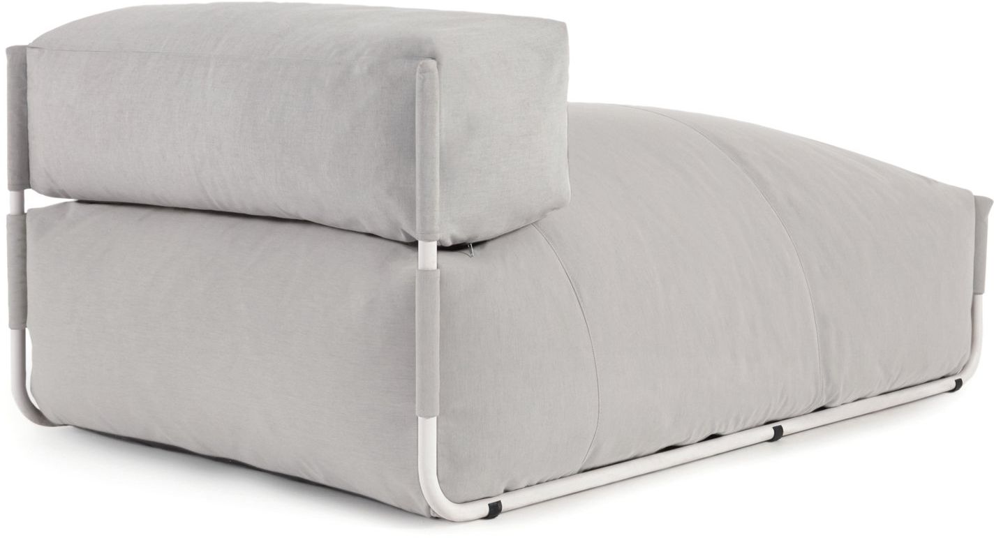 Kave Home   Square Outdoor Chaise Longue