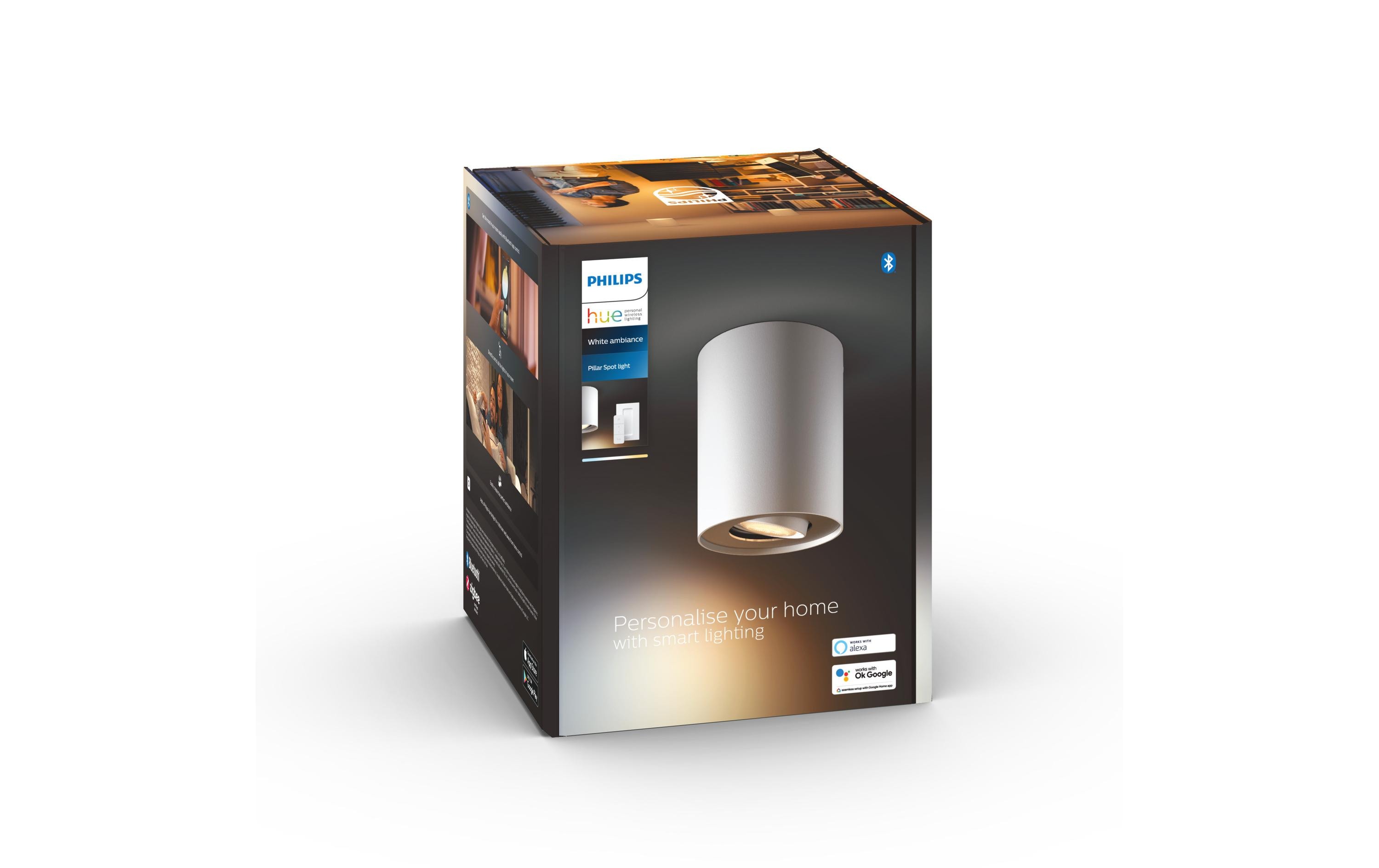 White Ambiance Pillar Spot inkl. Dimmschalter GU10, WeissFlexibles Licht für jeden Raum
