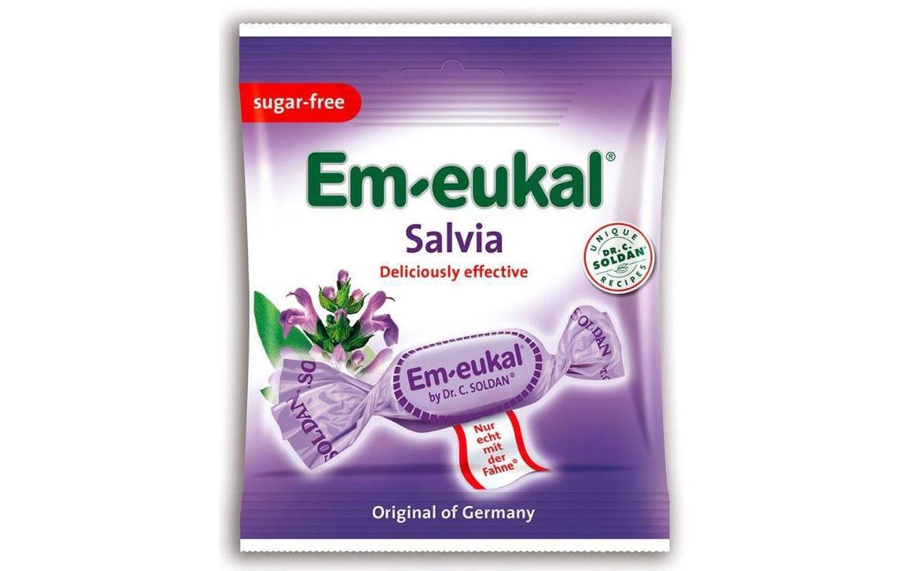 Em-eukal Salbei Bonbons zuckerfrei 50 gLutschbonbons Salbei