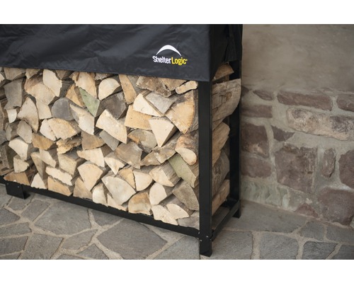 ShelterLogic brandhoutstapelhulp met deksel 239x36,3x118,9 cm