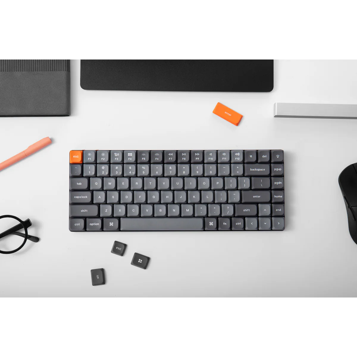 Keychron K3 MAX trådløst tastatur (Gateron Low-profile Brown brytere)