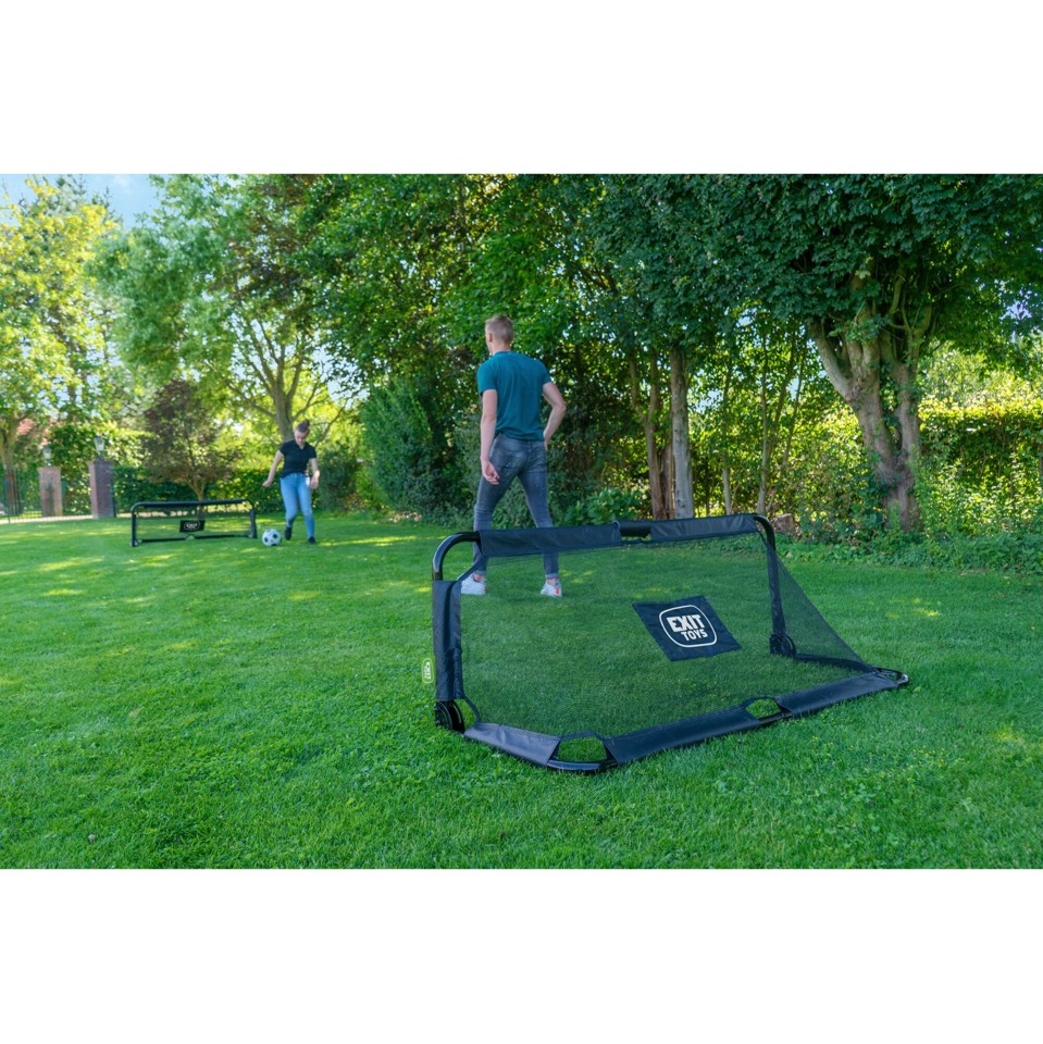 EXIT - Panna Foldbar Stål Fodboldmål 150x60cm (2 stk.) - Sort (41.01.20.00)