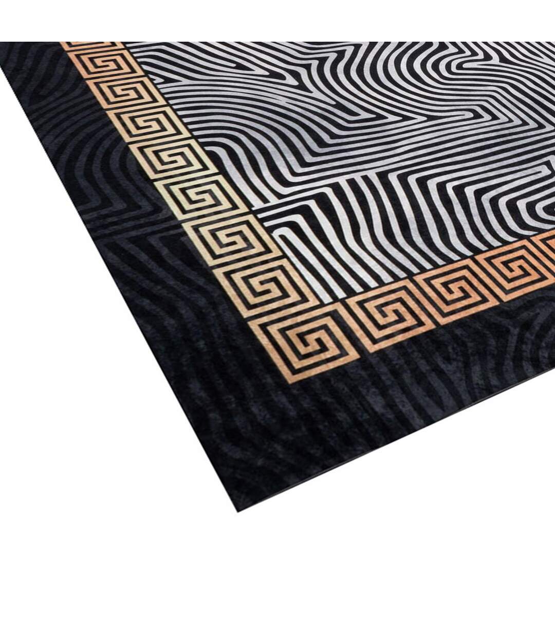 Tapis salon IMPNUM 8 en polyester doux et soyeux Lavable 30°