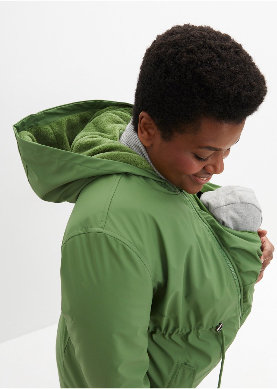Veste imperméable de grossesse/de portage, doublée