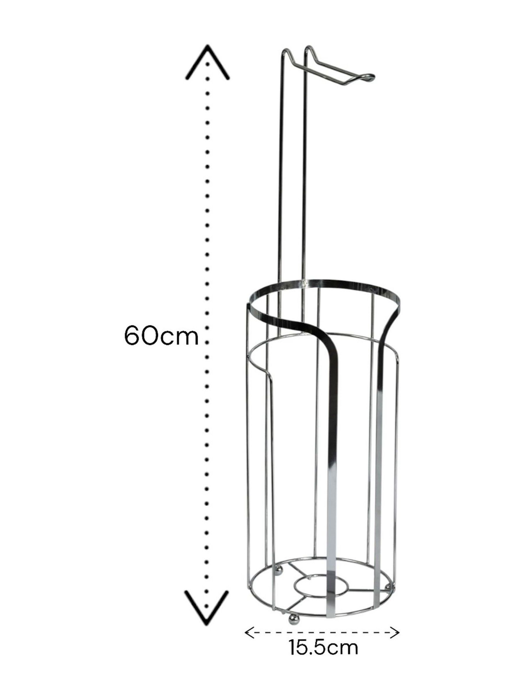 Showerdrape Dante Floor Caddy and Toilet Roll Holder