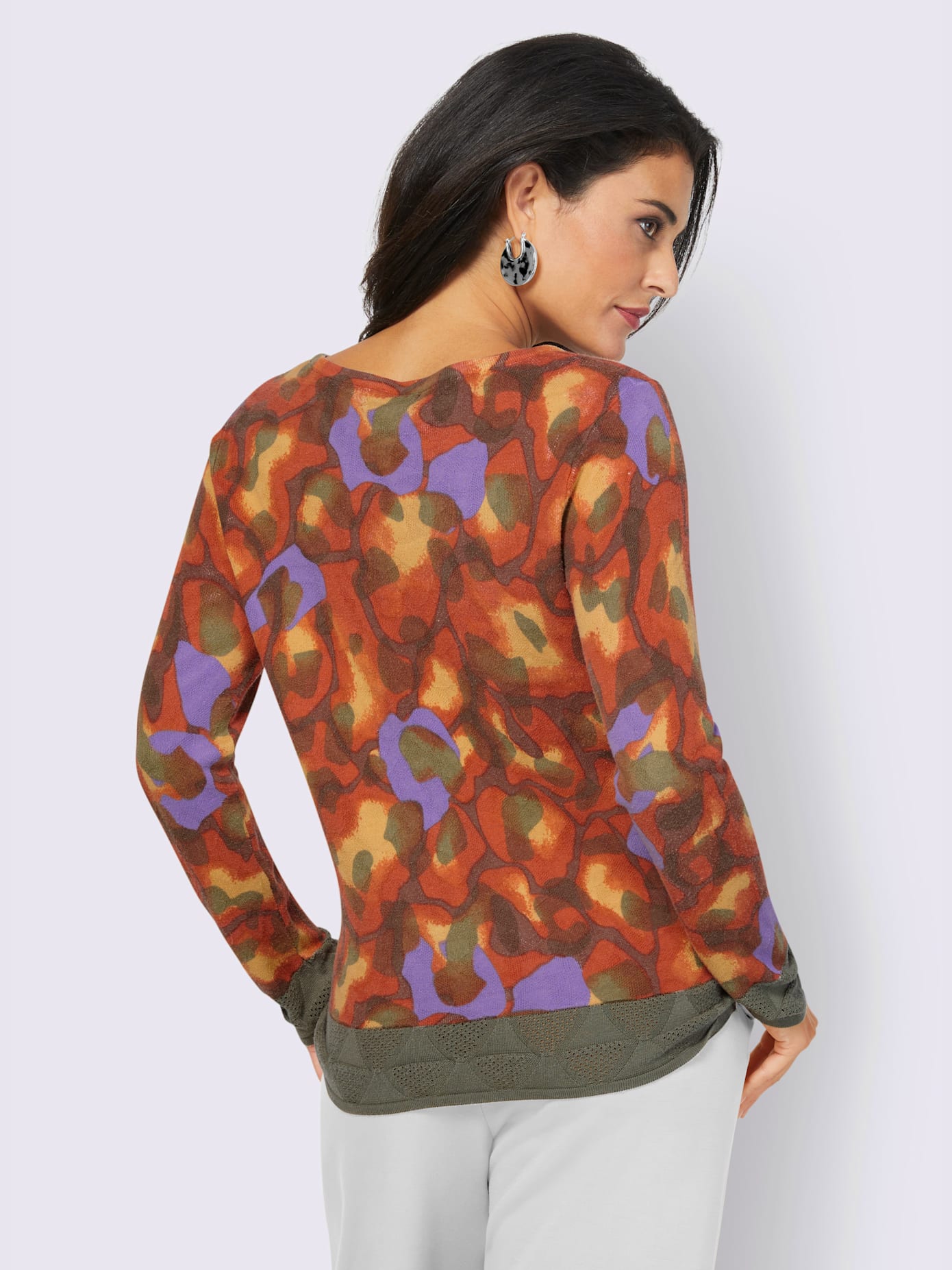 Pull imprimé tendance
