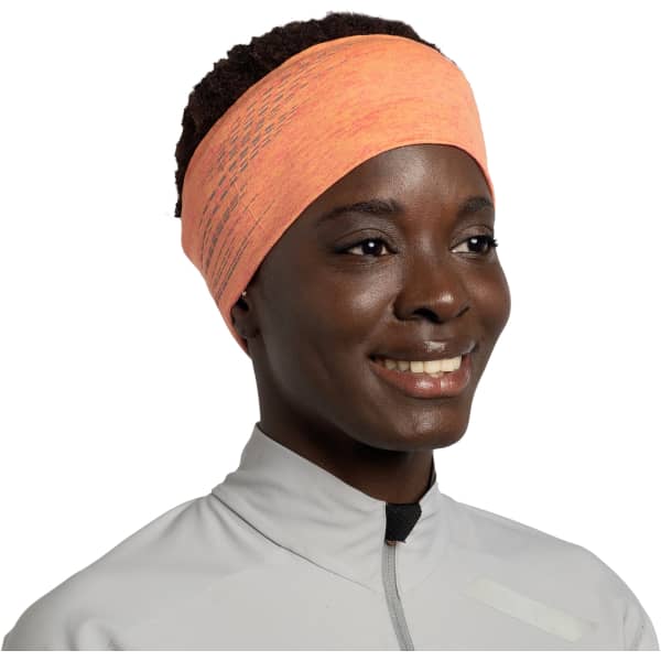 Bandeau ski BUFF DRYFLX HEADBAND SOLID CYBERPINK