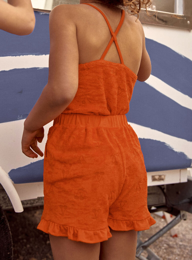 Short orange en éponge