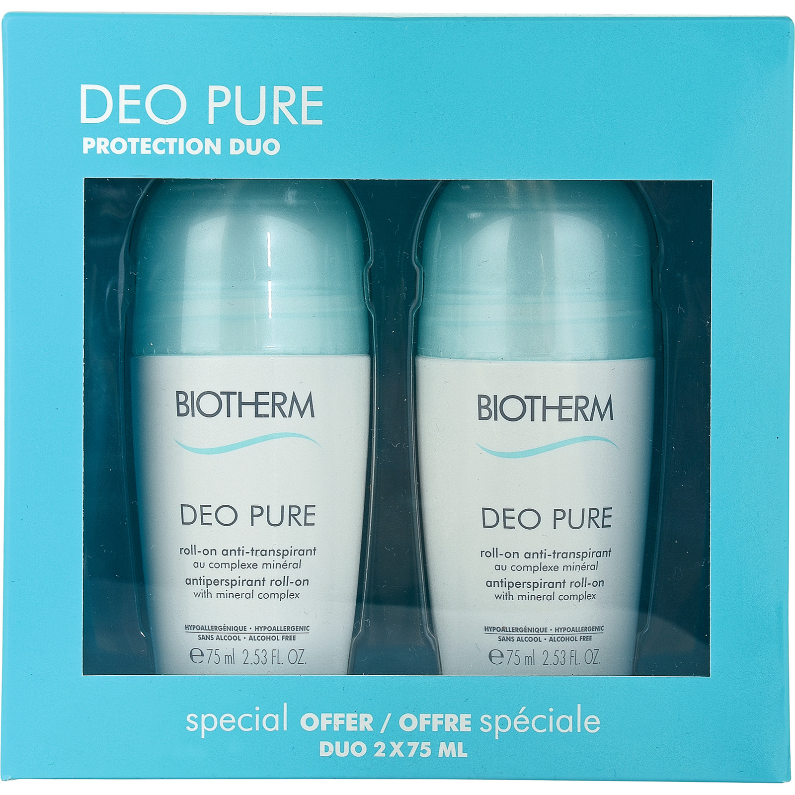 Biotherm Deo Pure Roll On Duo 2x 75 ml