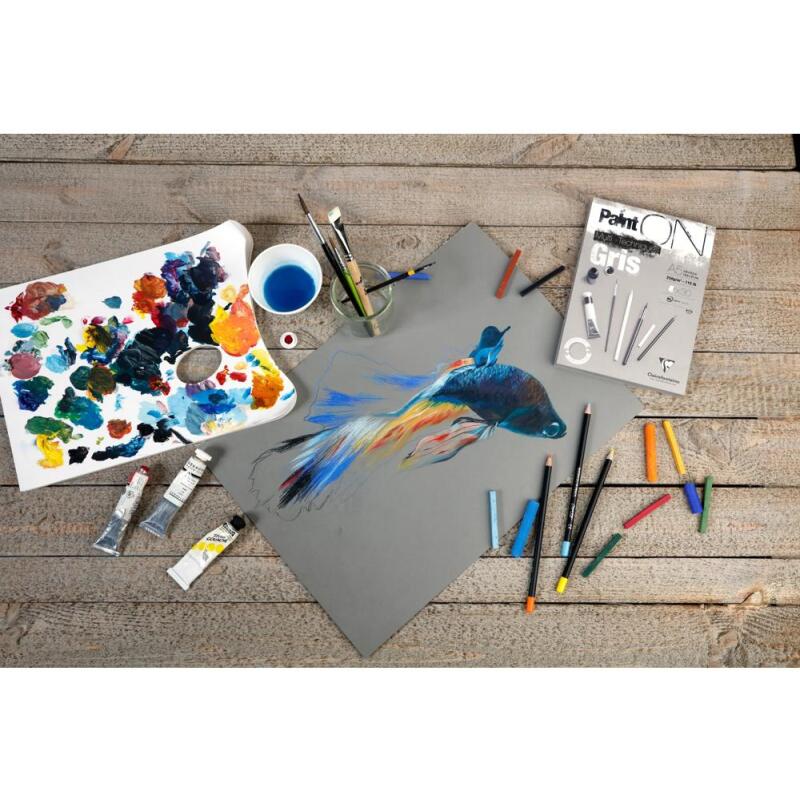 Paint'ON Gris paquet 15F 50x65cm 250g - Gris