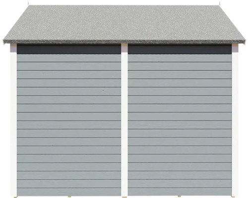 Konsta Fino 2 tuinhuis met vloer, 201 x 253 cm, lichtgrijs