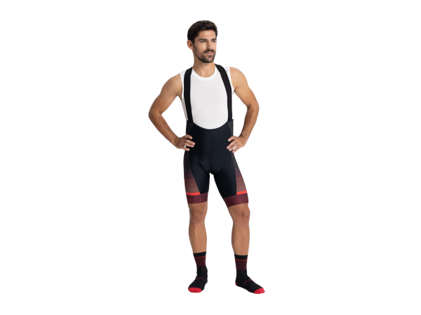 Rogelli Hero 2 Bib Cykelshorts, Black/Red
