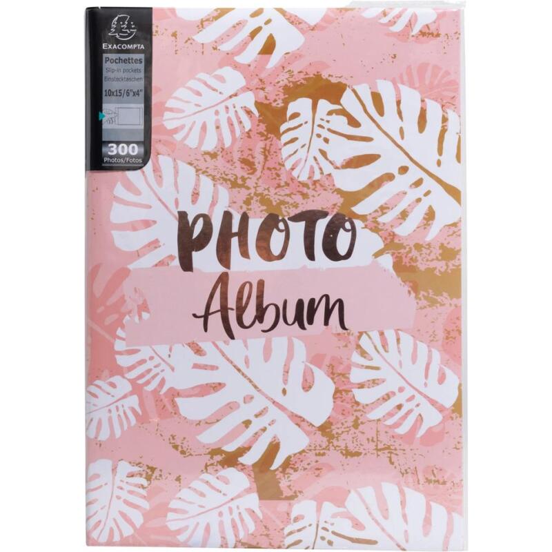 Album photos à pochettes 300 photos 10x15cm PASTEL TROPIC - Format 22,5 x32,5cm - Visuel