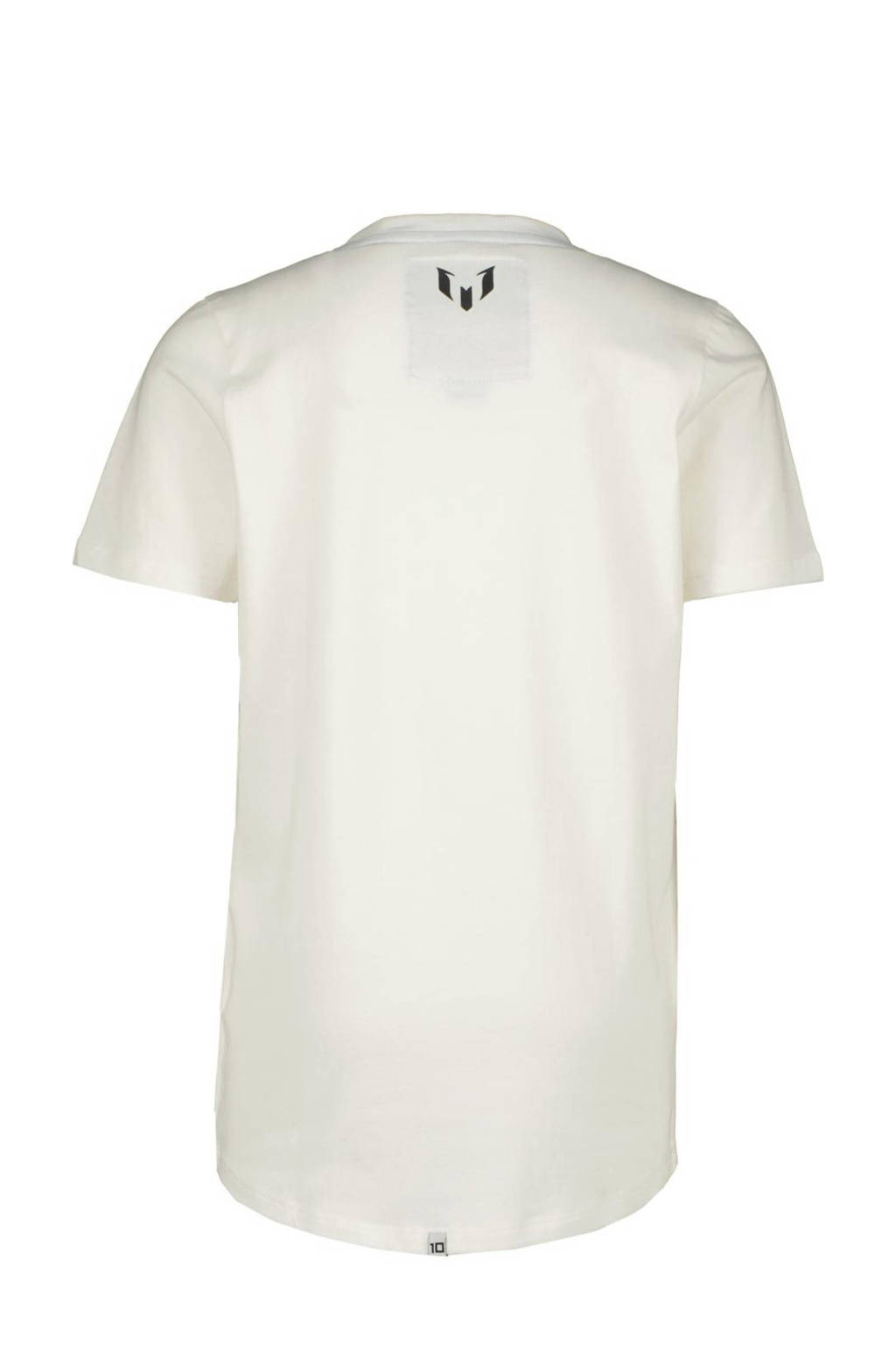 Vingino T-shirt Huaco met logo wit/donkerblauw