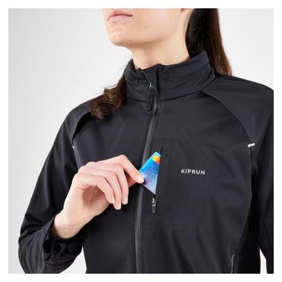 Veste Manches Longues Femme Kiprun Run 900 Warm Noir