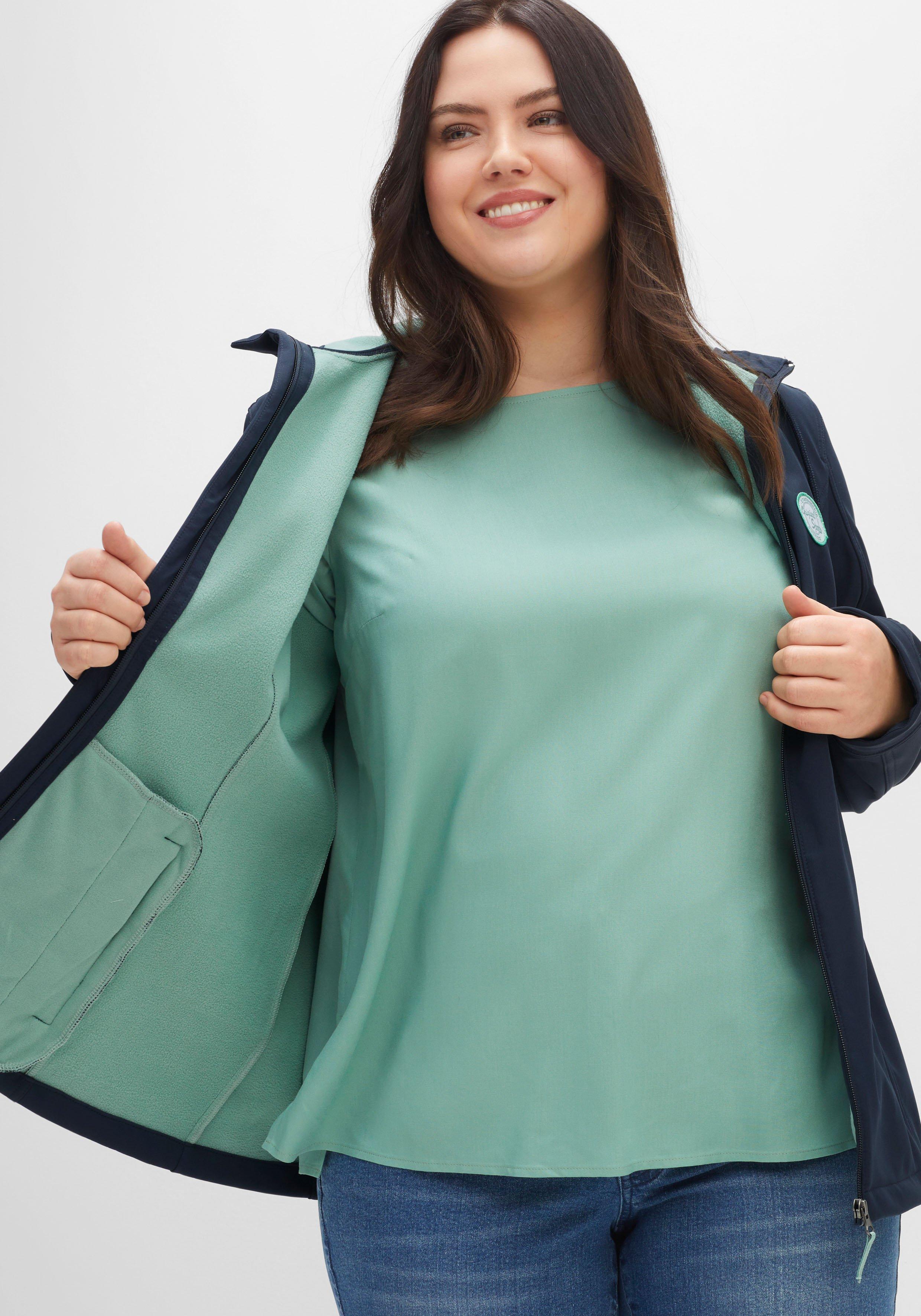 Softshell-Jacke mit Fleece-Innenseite