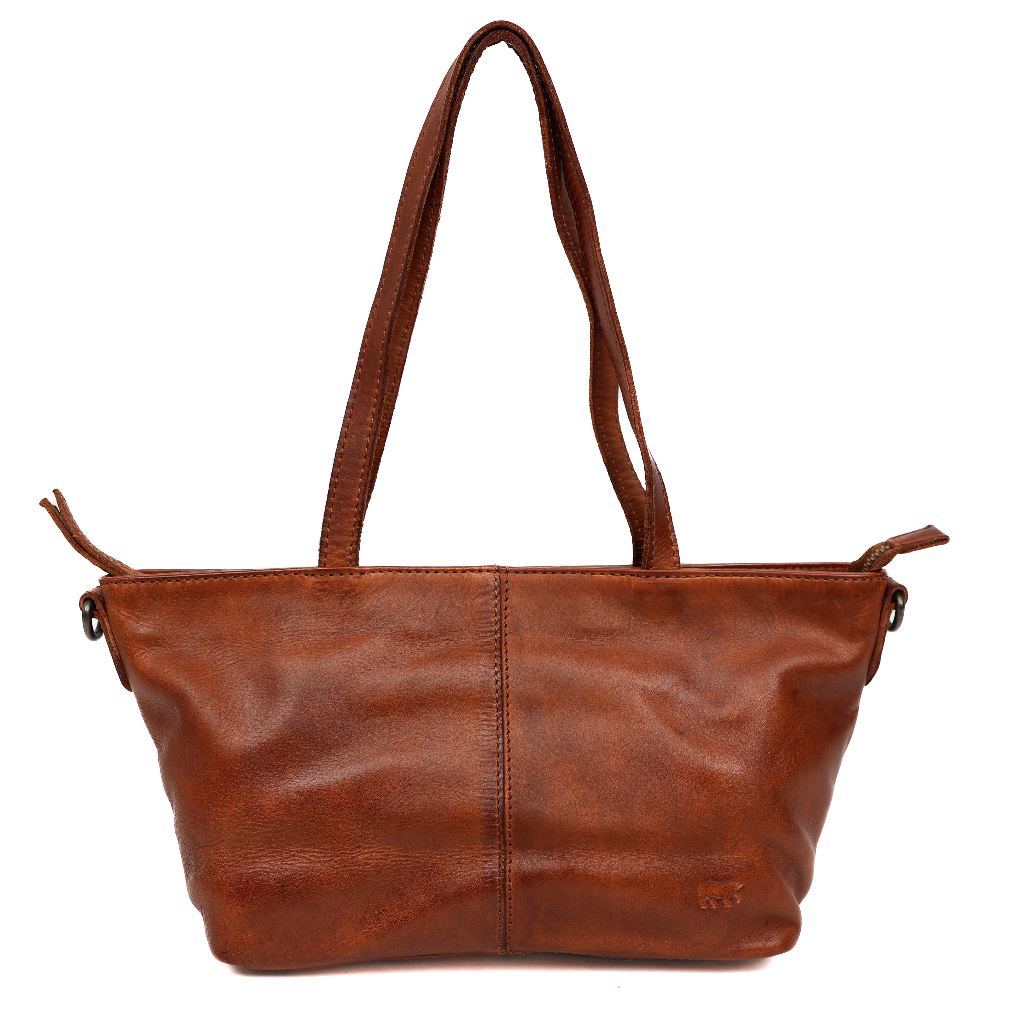 Klein hand-/schoudertasje 'Lola' cognac Cognac