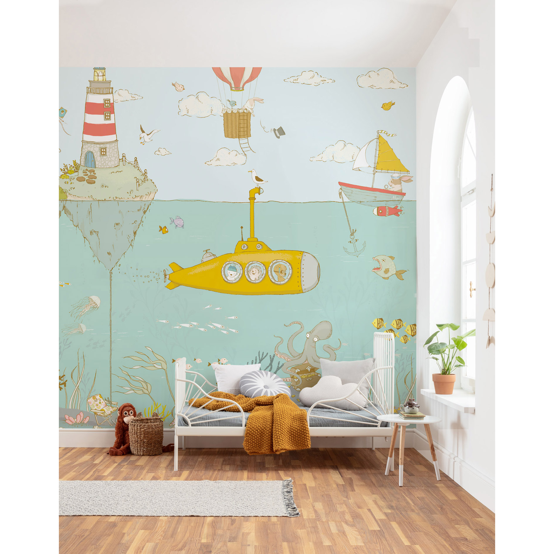 Vlies-Fototapete SEALIFE - bunt - 300x280 cm