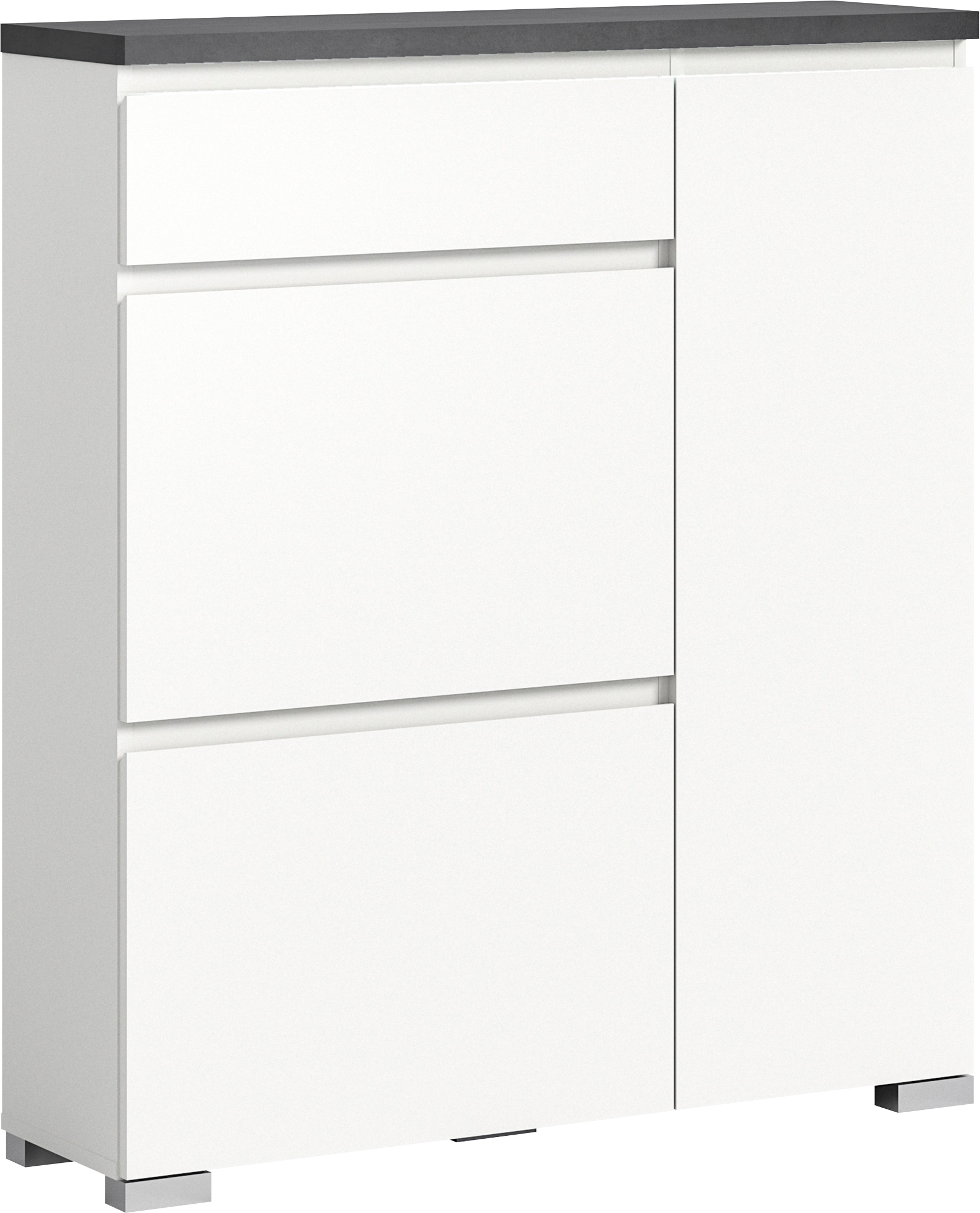 INOSIGN Schuhschrank »Skoskap, Tiefe 27cm, 2 Klappen mt Schuhwalze, 1 Schubkasten, 1 Tür« Platz für 6 Schuhpaare, Schuhkipper, Schuhkommode, Schuhregal, Kommode