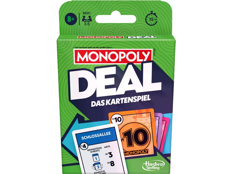 Hasbro Gaming Monopoly Deal: Das Kartenspiel -DE- Spannendes und strategisches Spiel