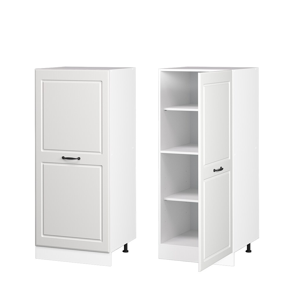 Vicco Backofenumbauschrank Küchenschrank Küchenzeile R-Line Landhaus 60 cm Weiß große Tür