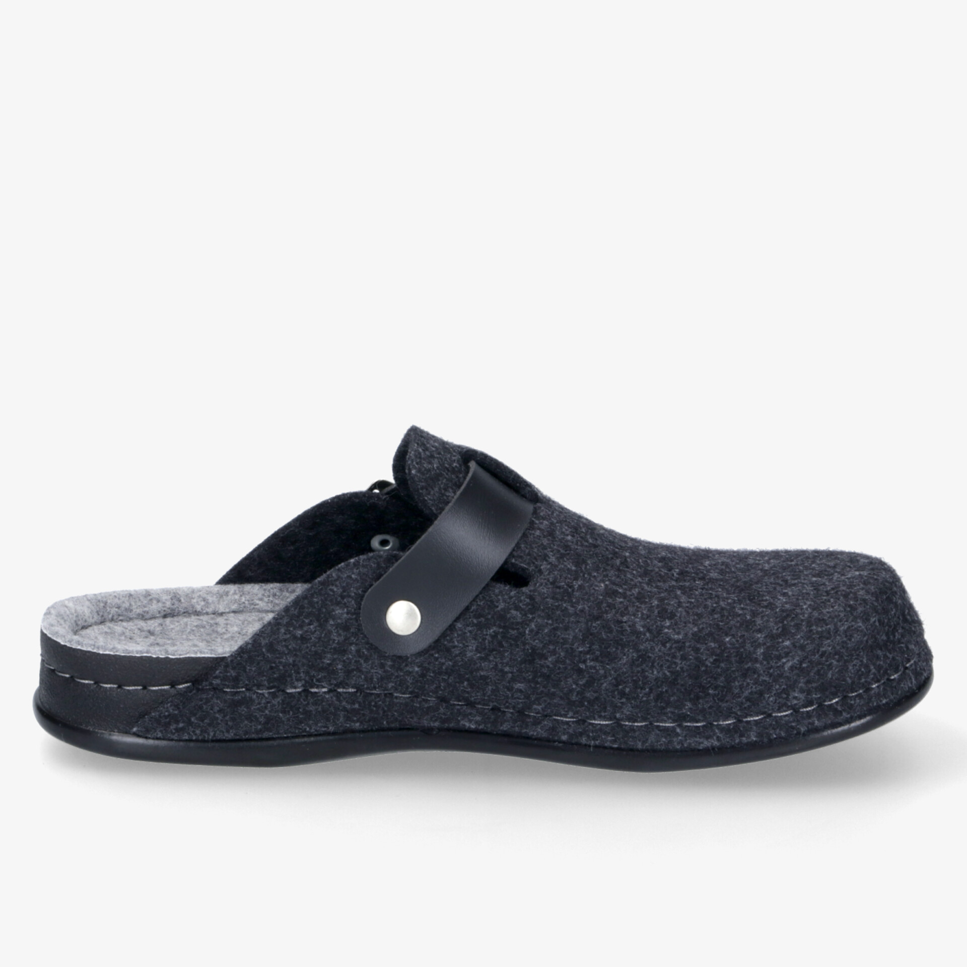 Dr. Feet Herren Pantoletten schwarz
