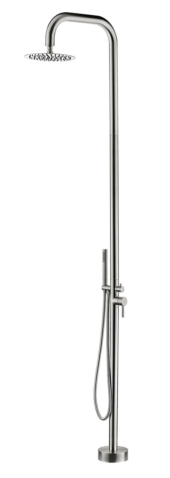 Mueller Sun buitendouche met handdouche 234cm RVS