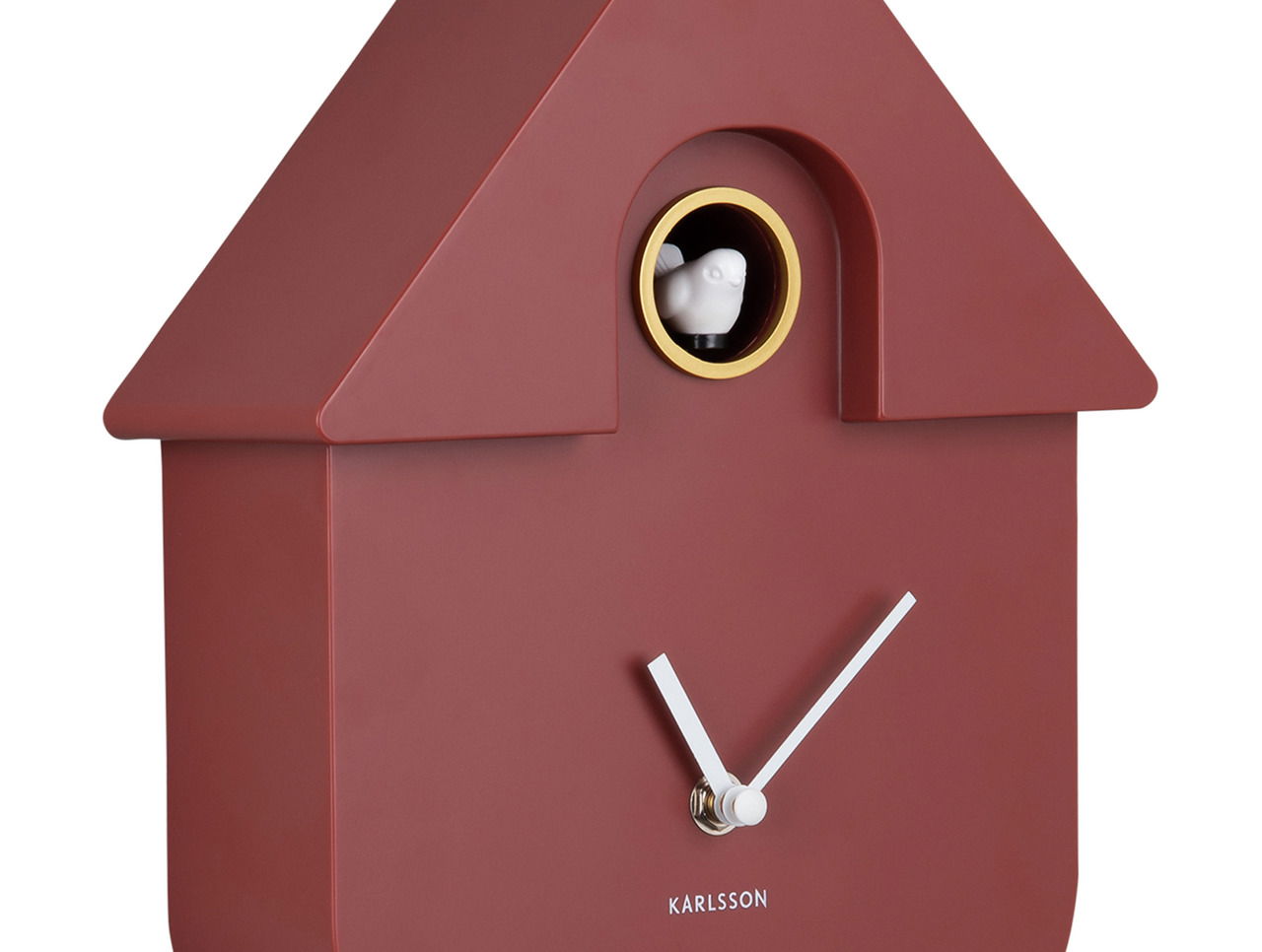 KARLSSON Modern Clock Cuckoo Red ochre