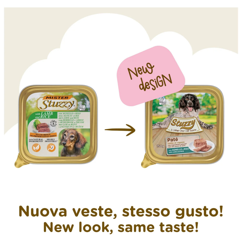 22x Stuzzy Hondenvoer Paté Lam & Rijst150 gr