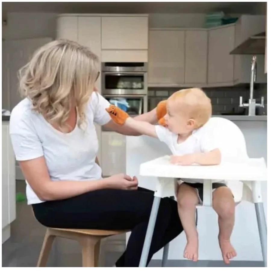 TidyTot Waschhandschuhe Tidy Tot Bambus Waschhandschuhe 3 Paar MausPinguinTiger